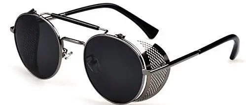 Steampunk Round Glasses-Designer Metal