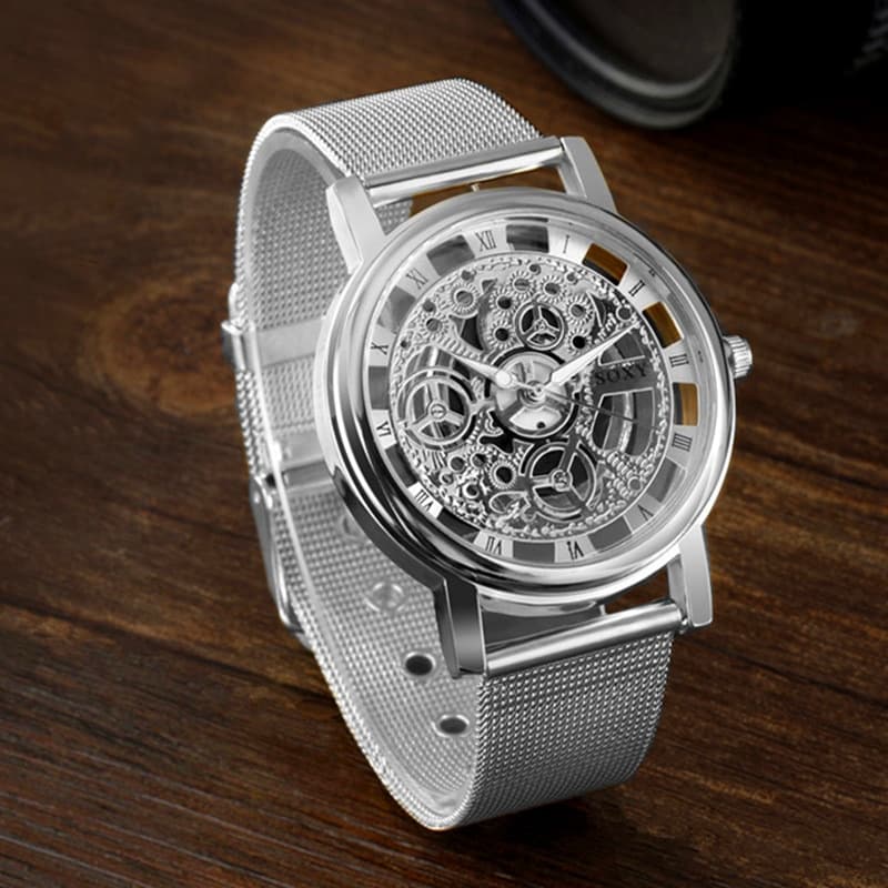 Luxury Hollow Steel Watch Quartz