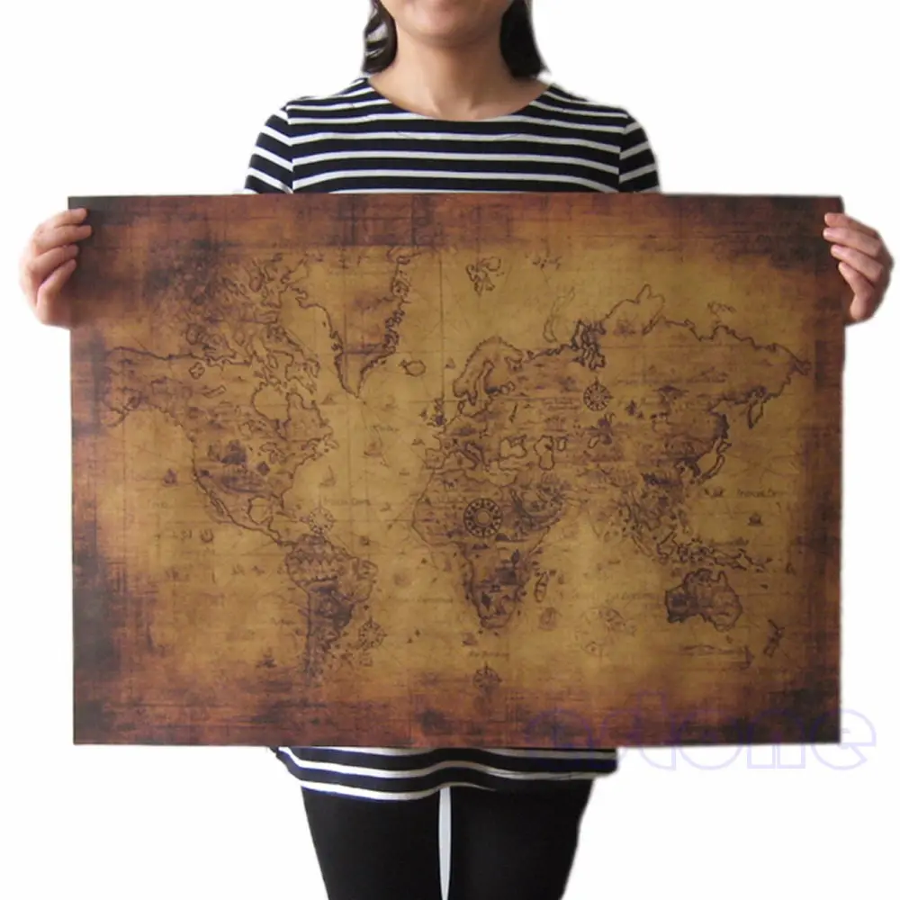 Old World Map Vintage Style