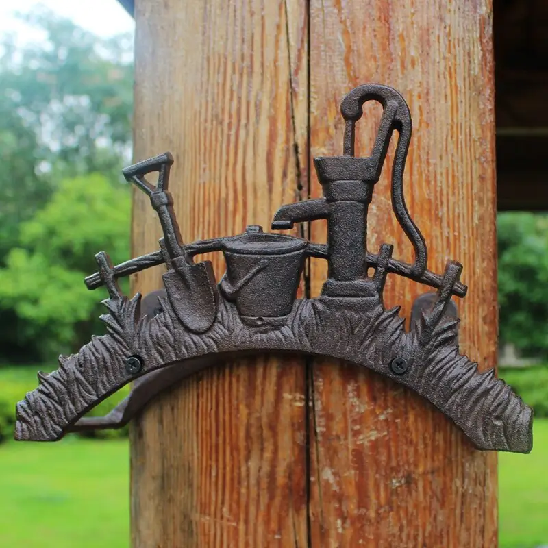 Steampunk Vintage Iron Wall Mounted Pipe Holder