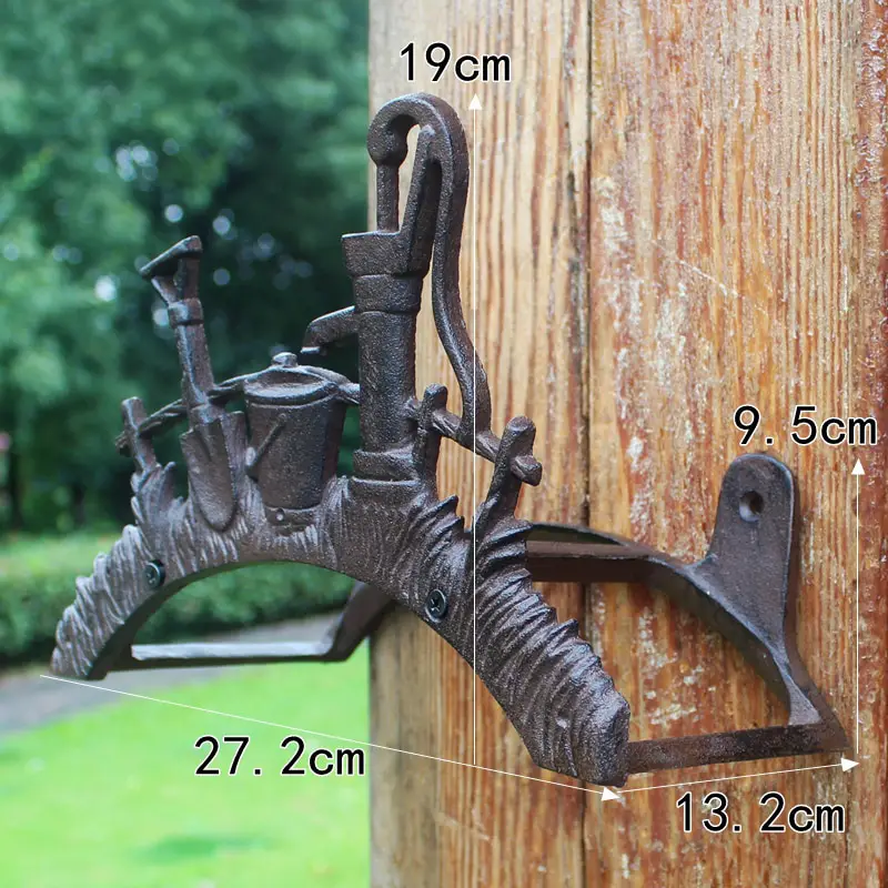 Steampunk Vintage Iron Wall Mounted Pipe Holder