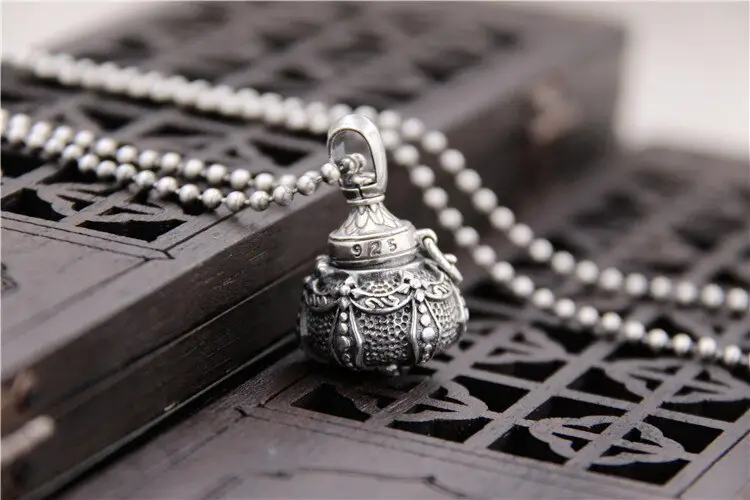 steampunk Alchemy silver pendant