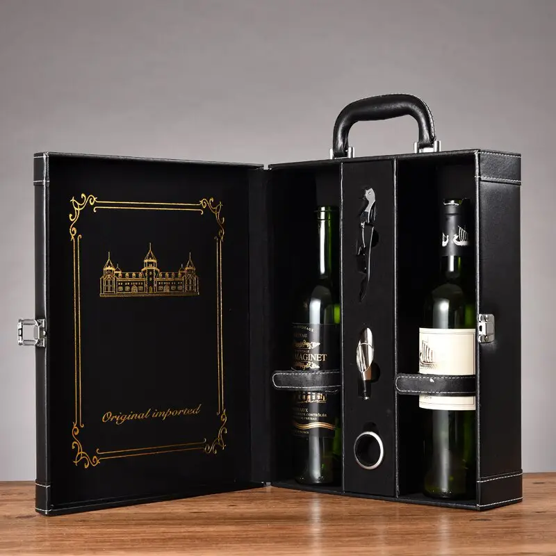 steampunk inside the wine gift box