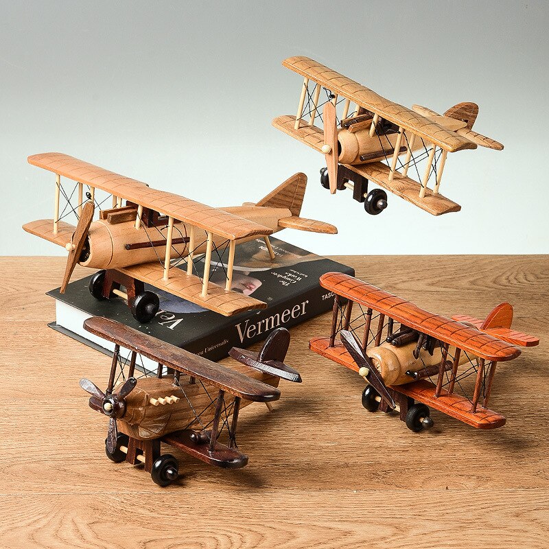 Retro Wooden WWll Airplane Model
