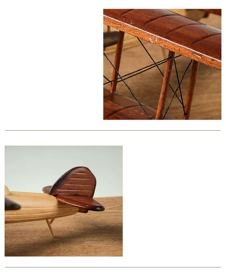Retro Wooden WWll Airplane Model 
